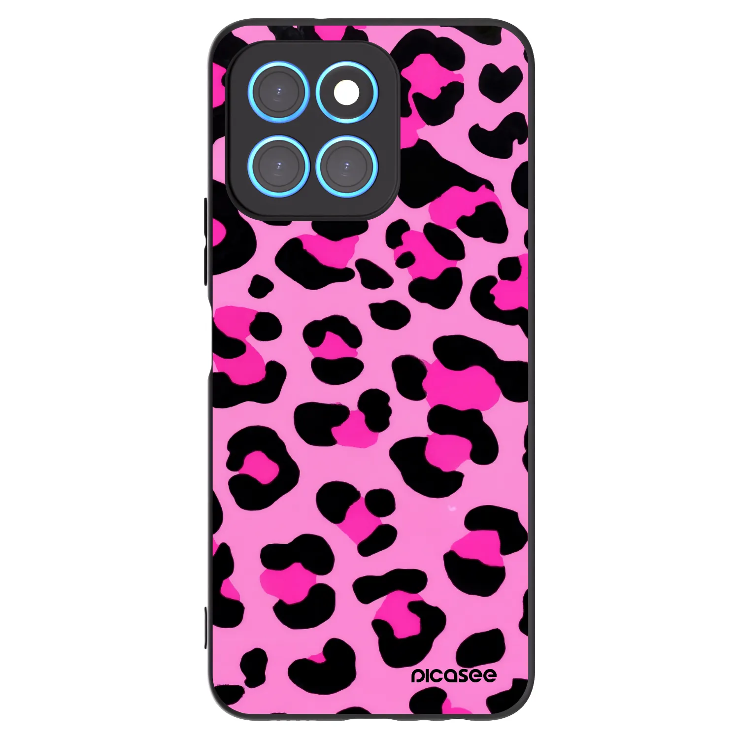 Picasee Μαύρη θήκη σιλικόνης για Honor X6 - Pink Tiger