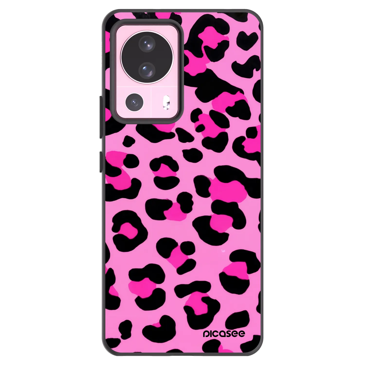 Picasee Μαύρη θήκη σιλικόνης για Xiaomi 13 Lite - Pink Tiger