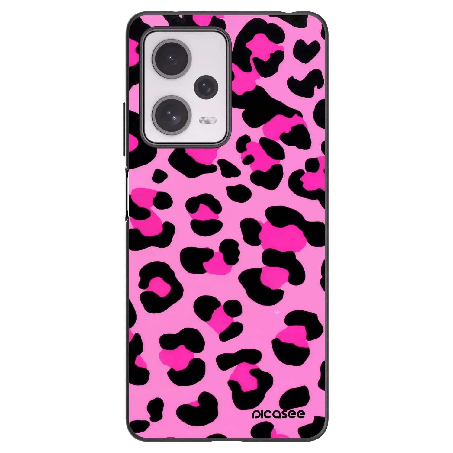 Picasee Μαύρη θήκη σιλικόνης για Xiaomi Redmi Note 12 Pro+ 5G - Pink Tiger