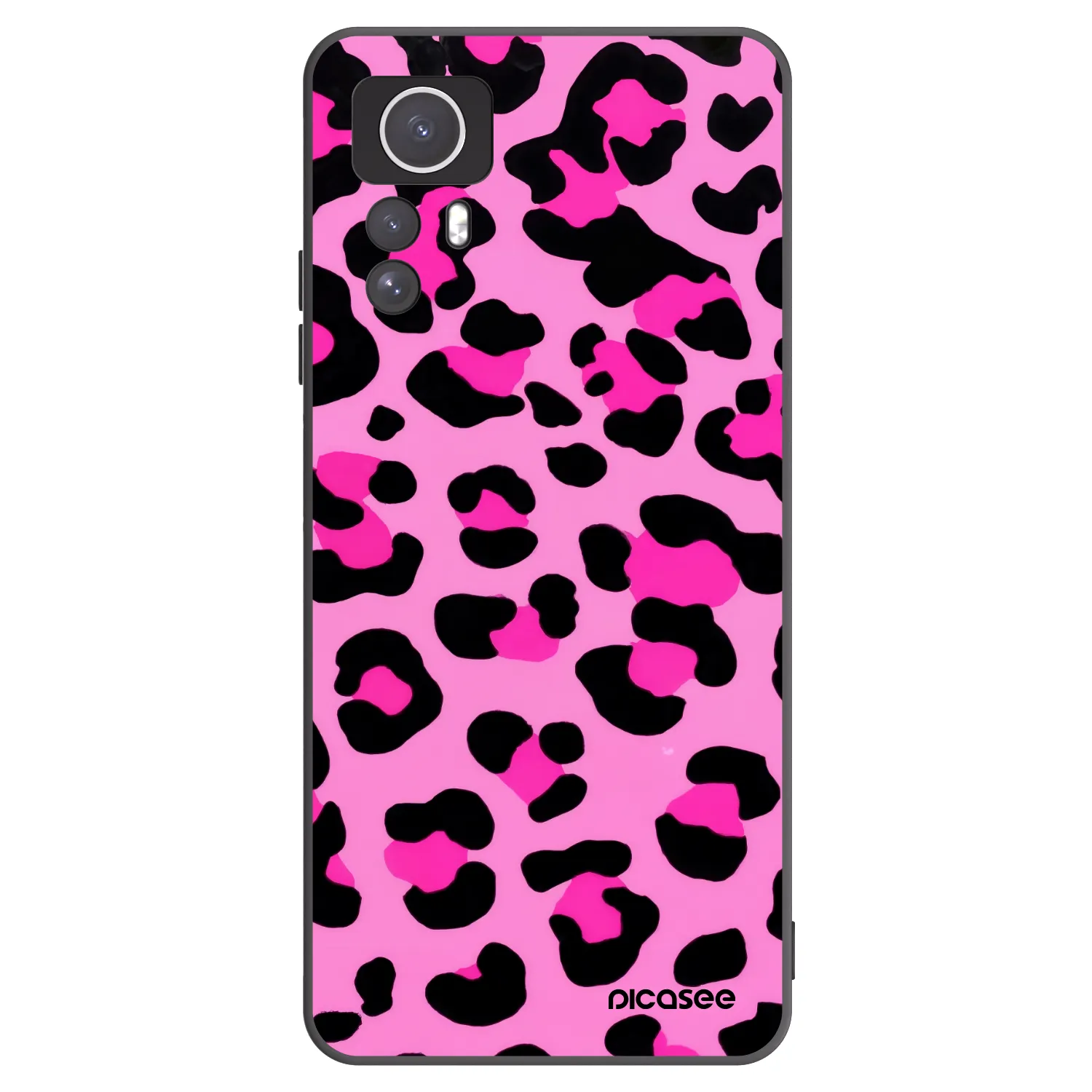Picasee Μαύρη θήκη σιλικόνης για Xiaomi Redmi Note 12S - Pink Tiger