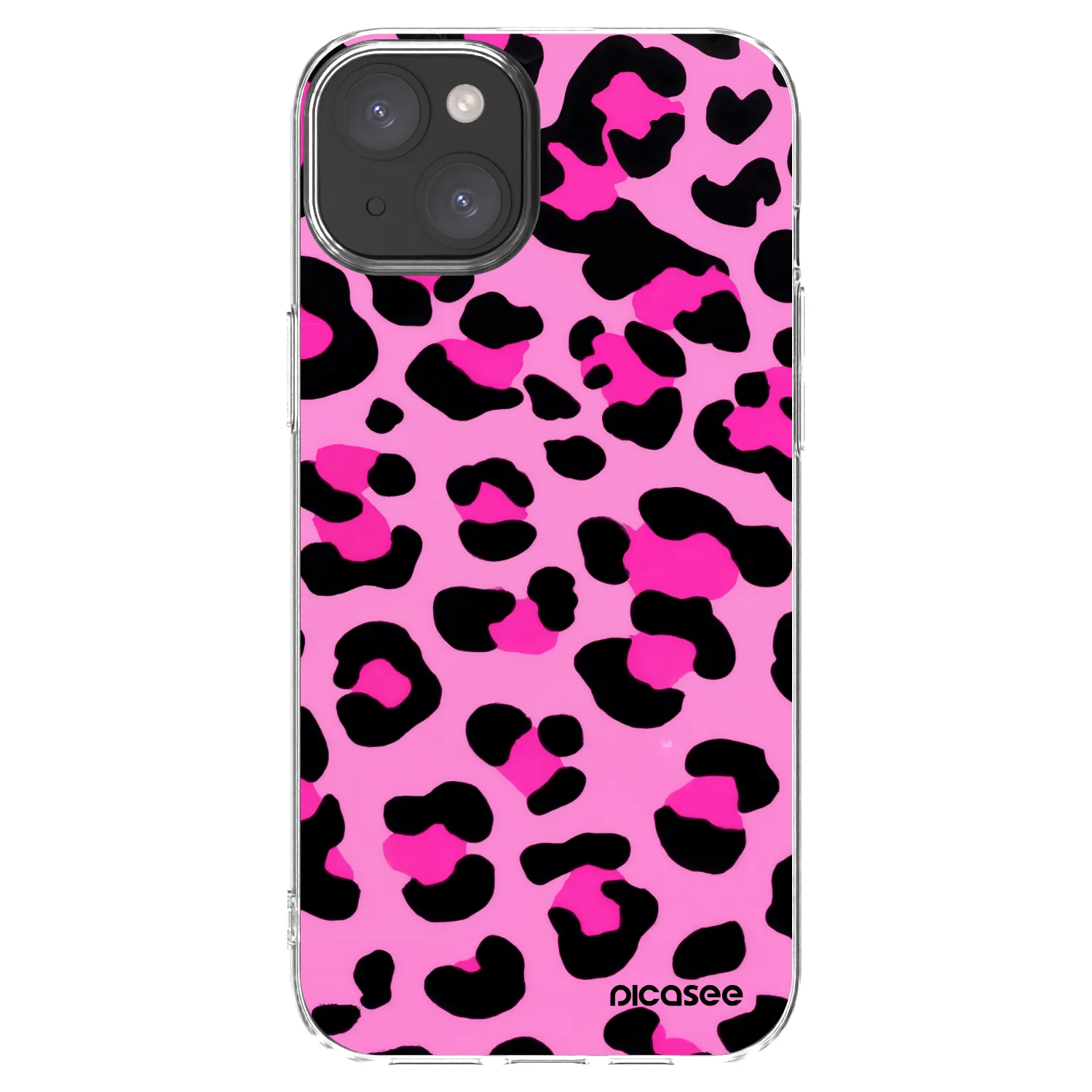 Picasee διαφανής θήκη σιλικόνης Apple iPhone 15 Plus - Pink Tiger