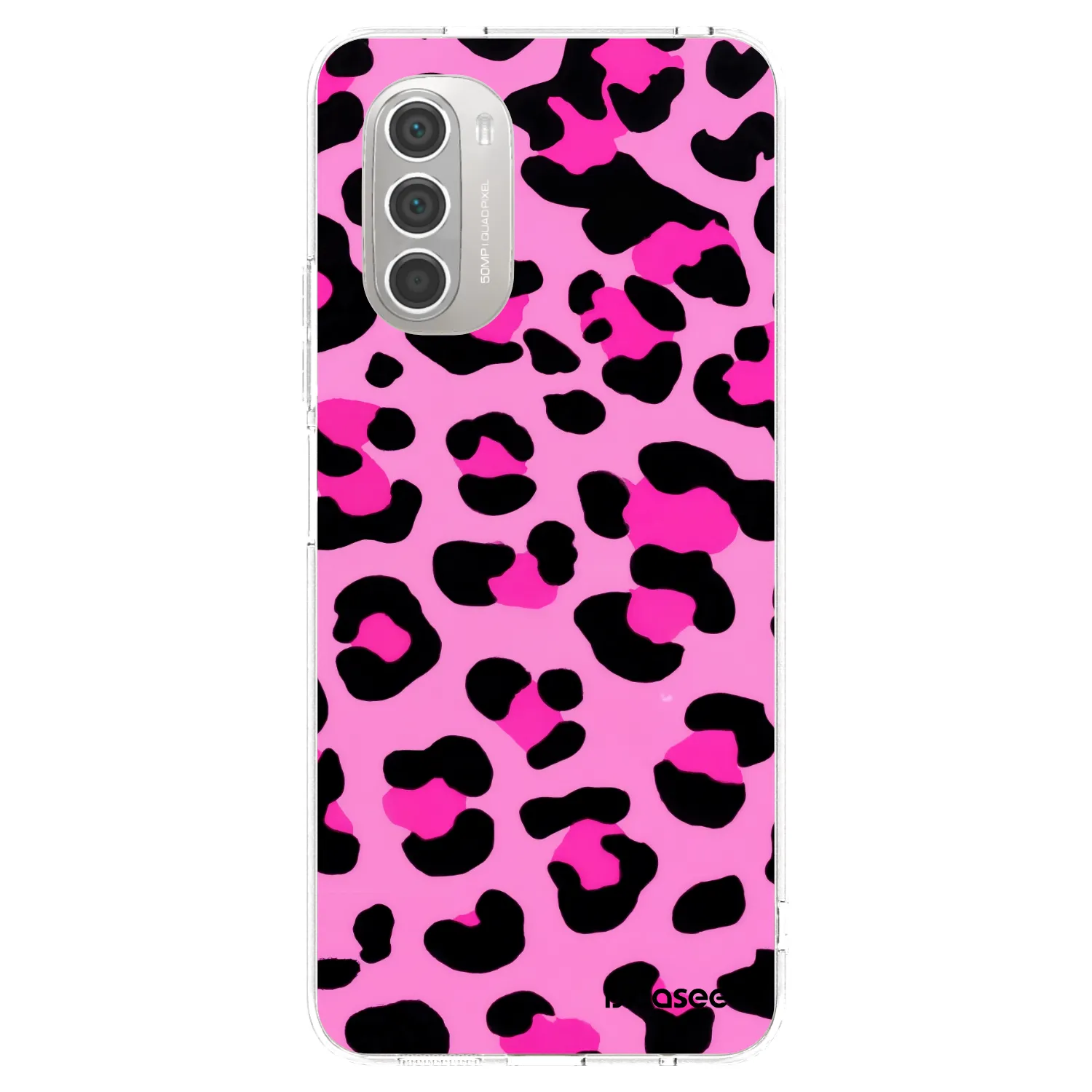 Picasee διαφανής θήκη σιλικόνης Motorola Moto G51 - Pink Tiger