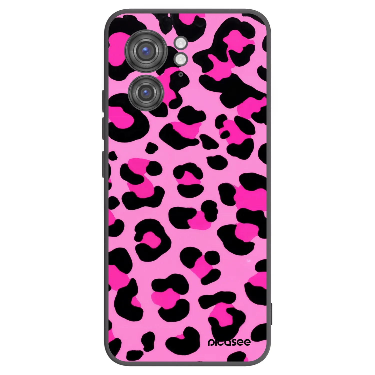 Picasee Μαύρη θήκη σιλικόνης για Motorola Edge 40 - Pink Tiger