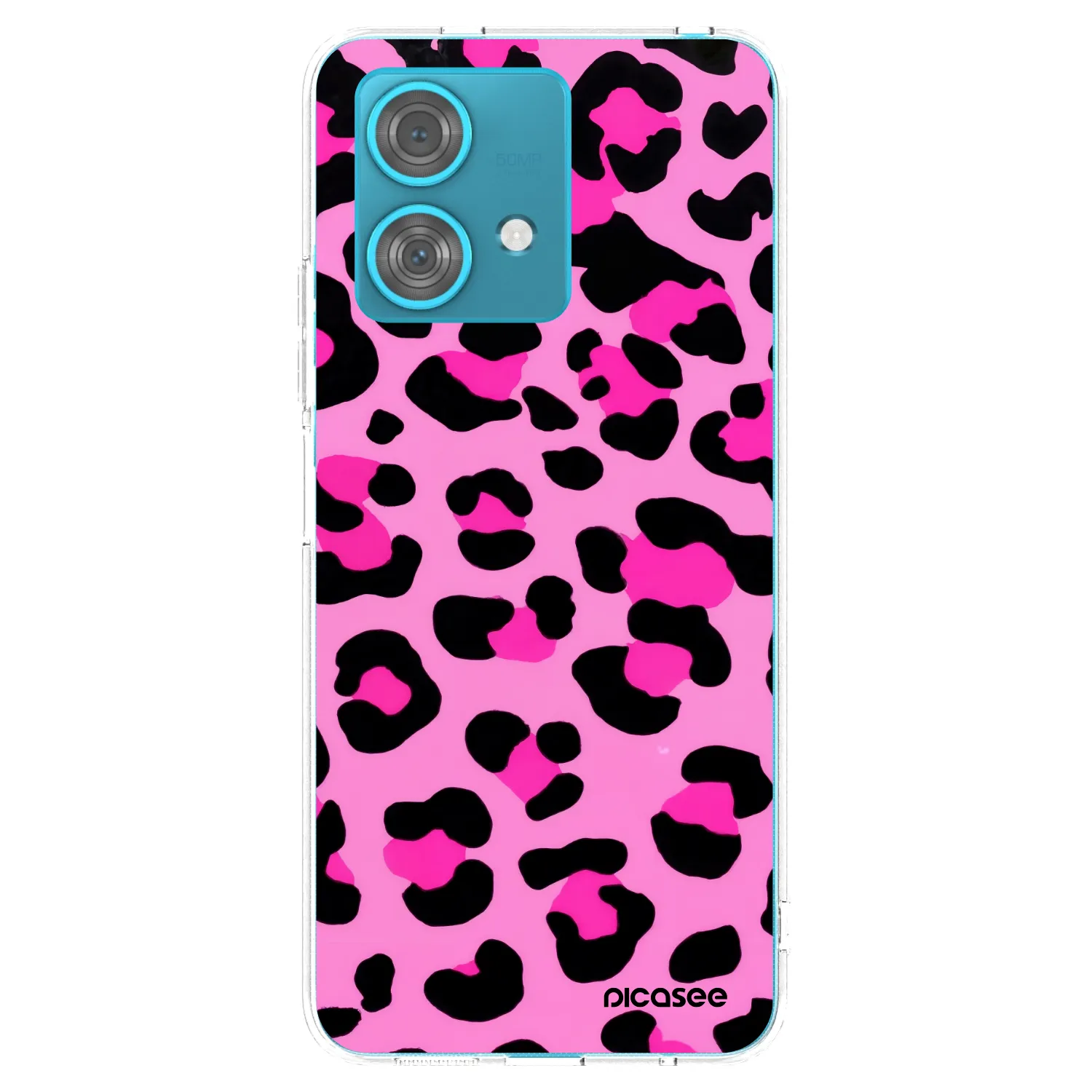 Picasee διαφανής θήκη σιλικόνης Motorola Edge 40 Neo - Pink Tiger