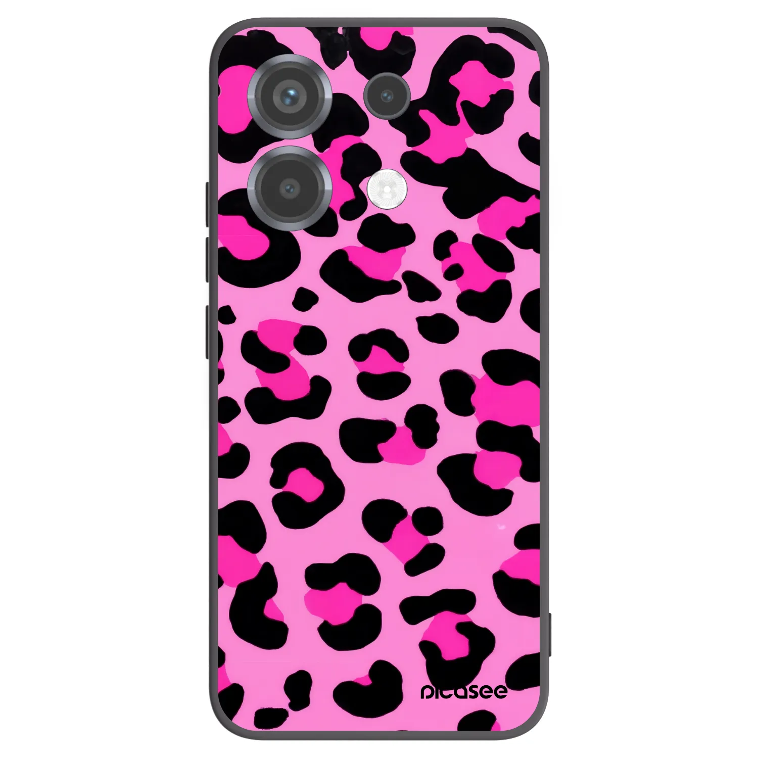 Picasee Μαύρη θήκη σιλικόνης για Xiaomi Poco X6 - Pink Tiger