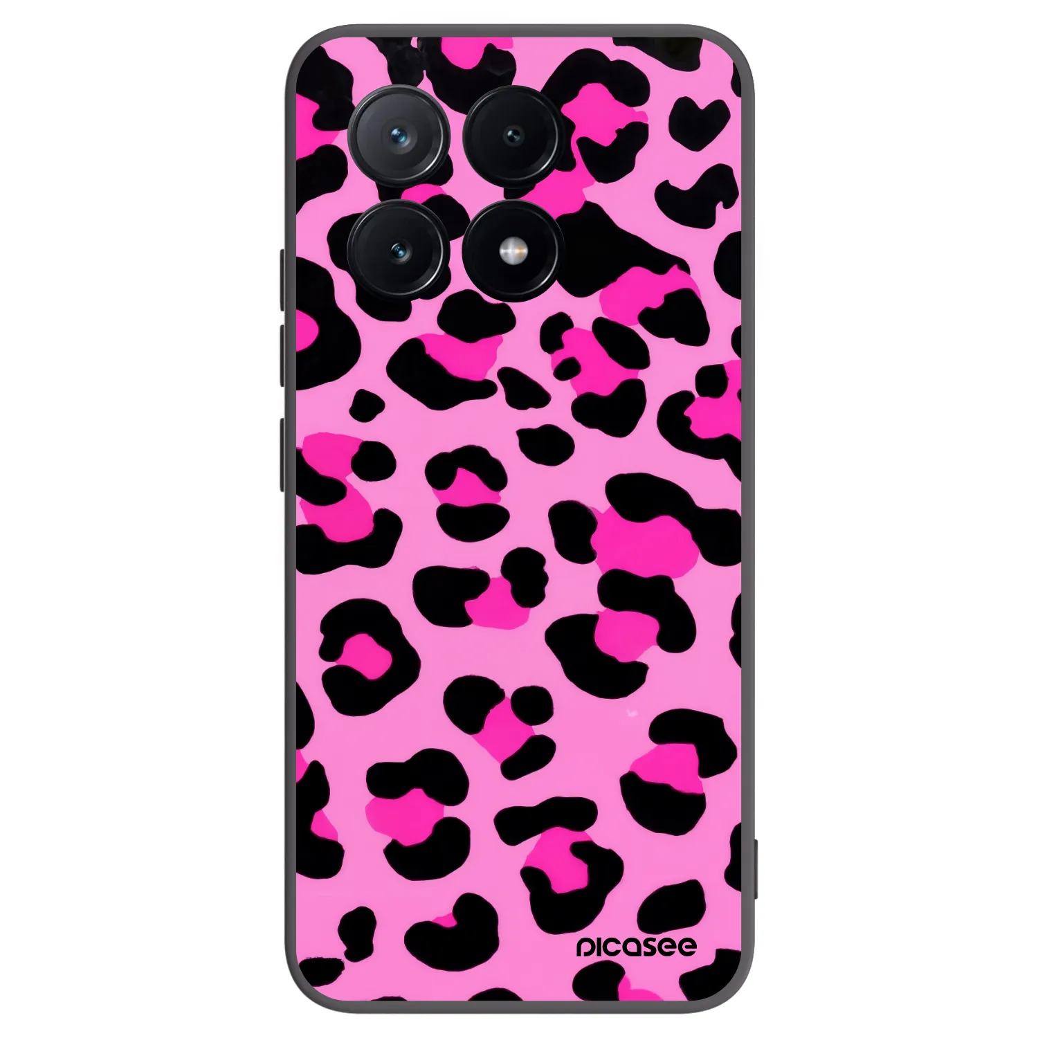 Picasee Μαύρη θήκη σιλικόνης για Xiaomi Poco X6 Pro - Pink Tiger