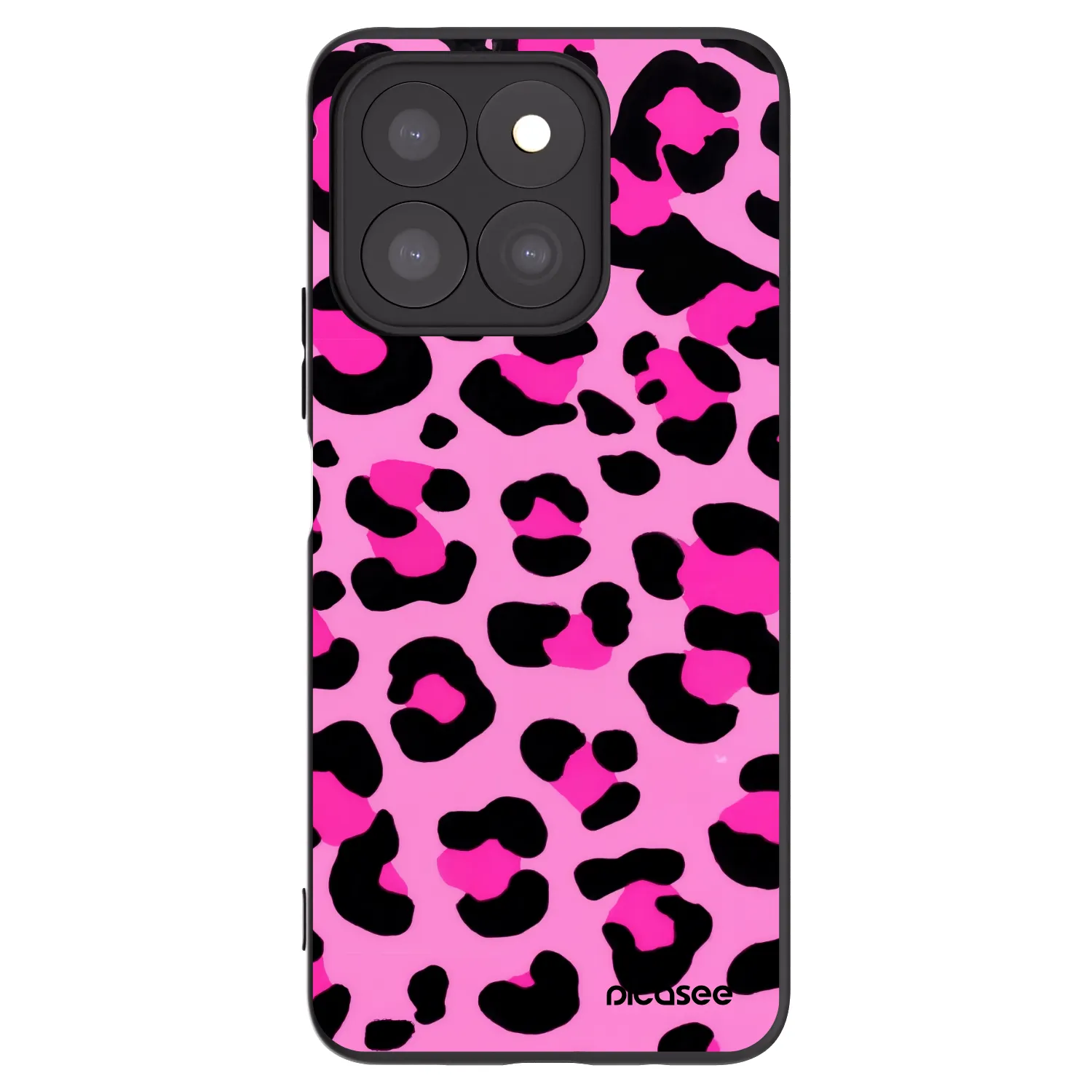 Picasee Μαύρη θήκη σιλικόνης για Honor X8b - Pink Tiger