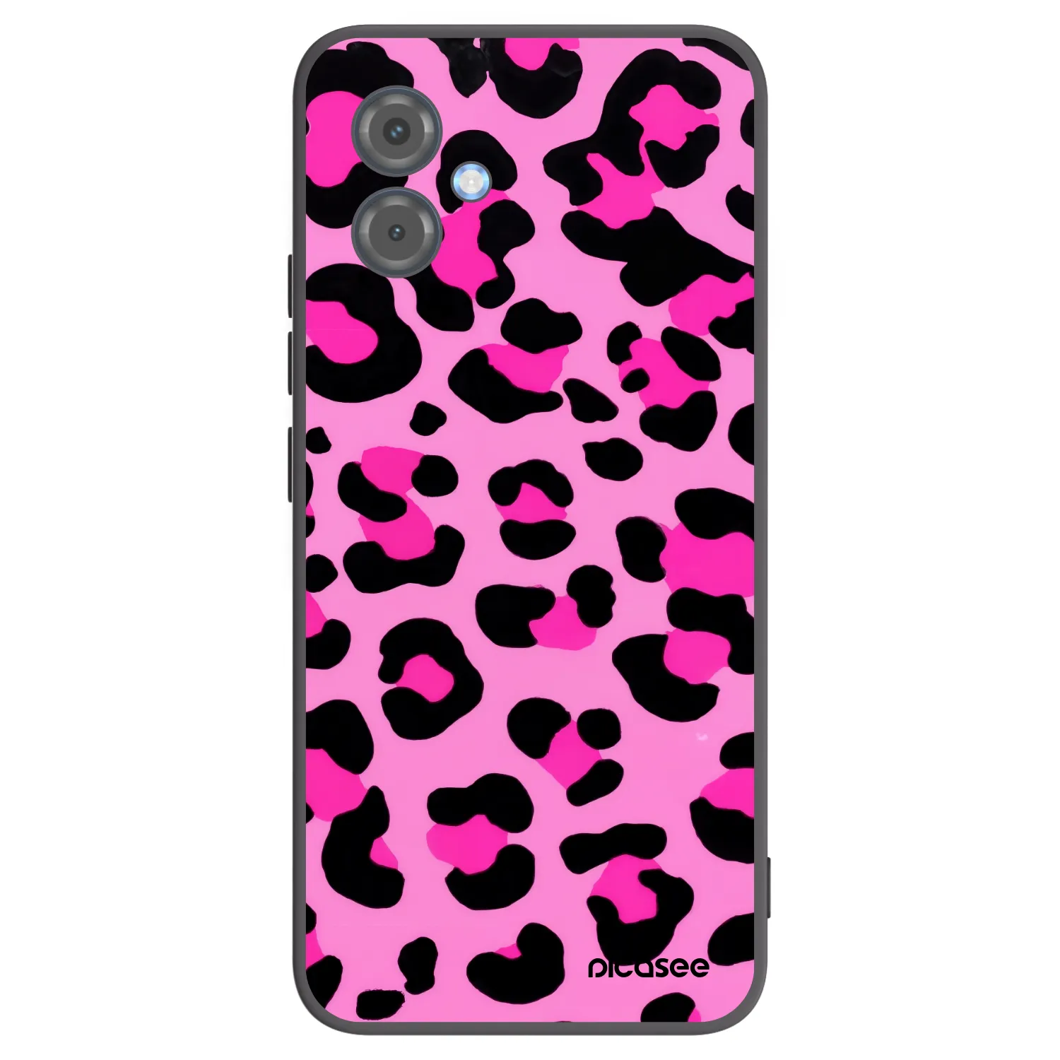 Picasee Μαύρη θήκη σιλικόνης για Motorola Moto G14 - Pink Tiger