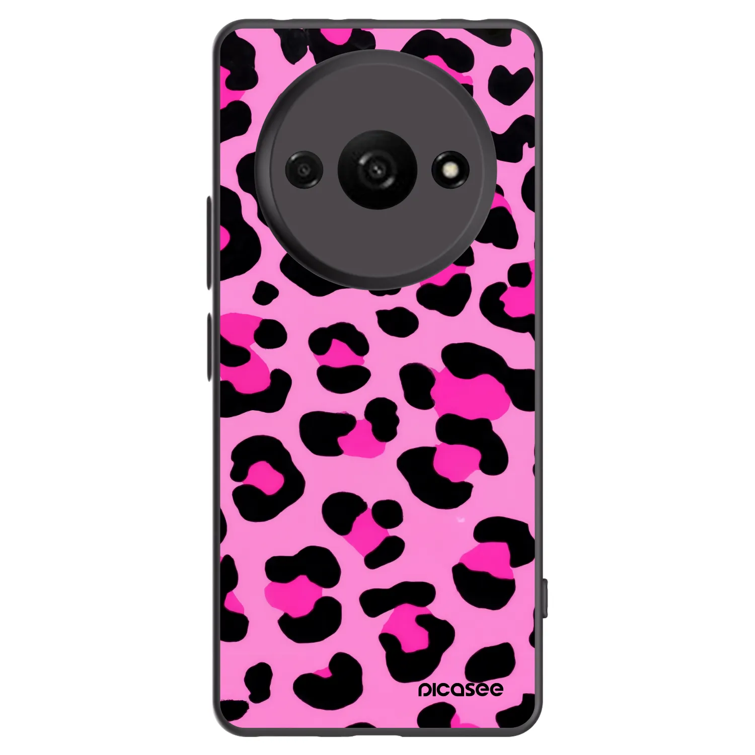 Picasee Μαύρη θήκη σιλικόνης για Xiaomi Redmi A3 - Pink Tiger