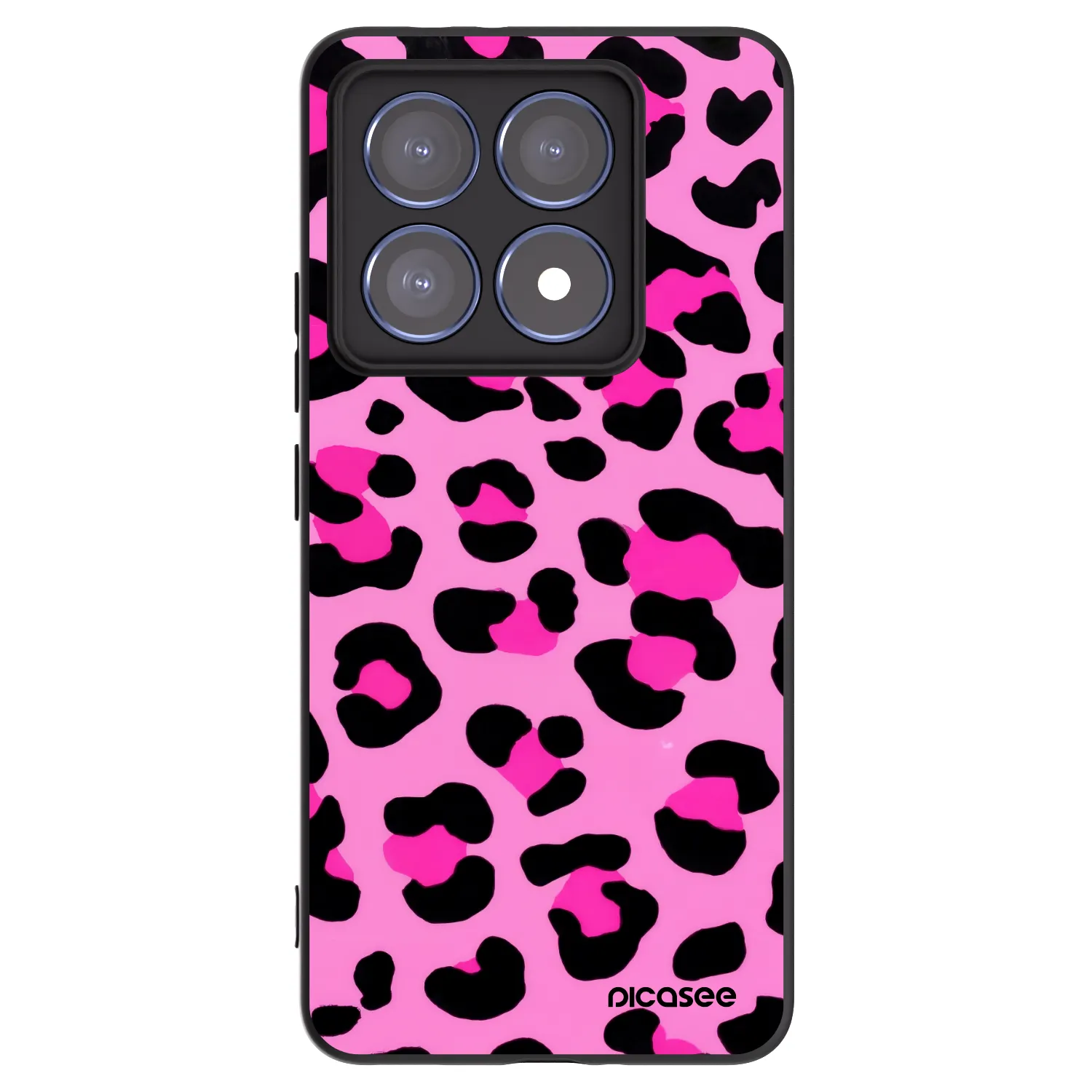 Picasee Μαύρη θήκη σιλικόνης για Xiaomi 14T Pro - Pink Tiger