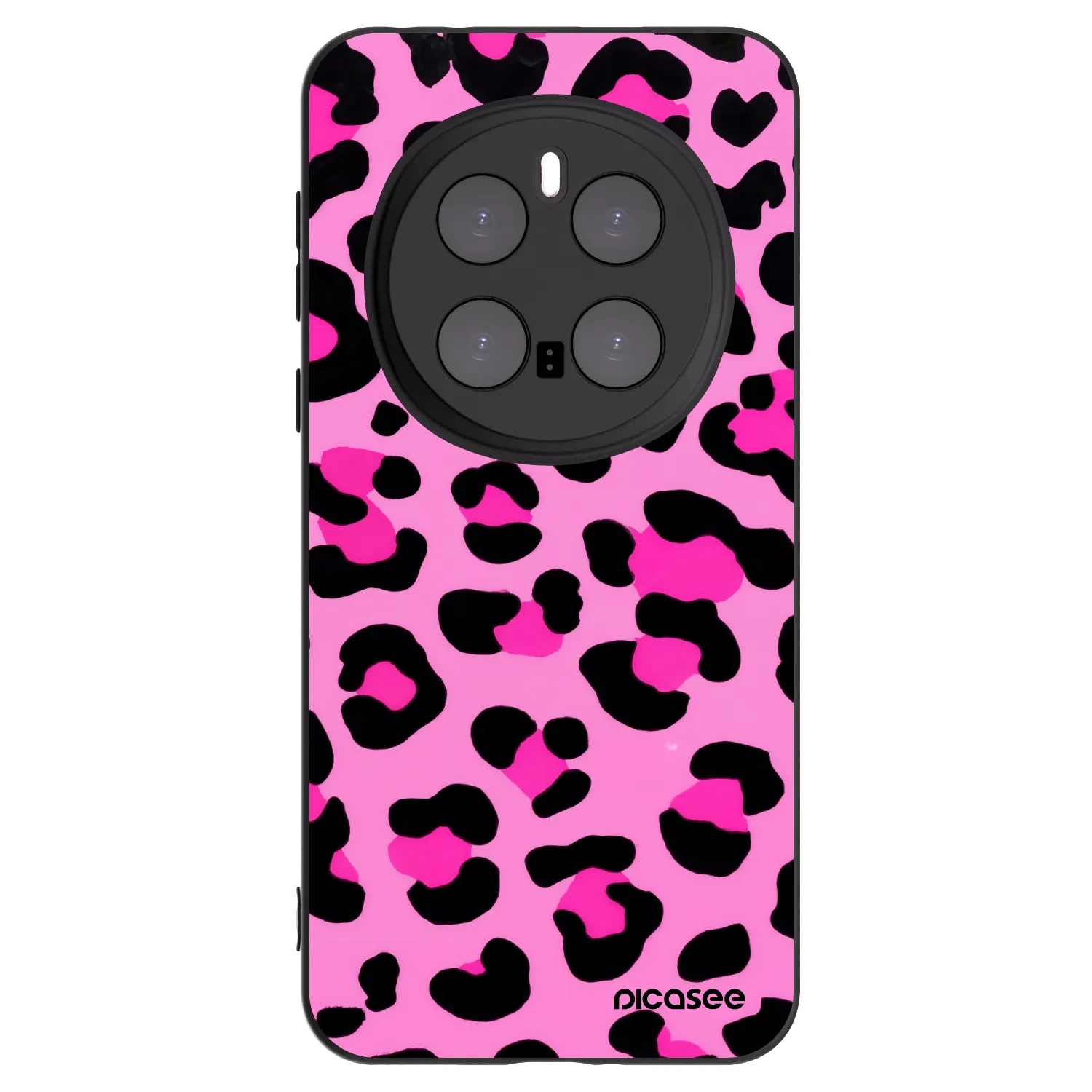 Picasee Μαύρη θήκη σιλικόνης για Honor Magic7 Pro 5G - Pink Tiger