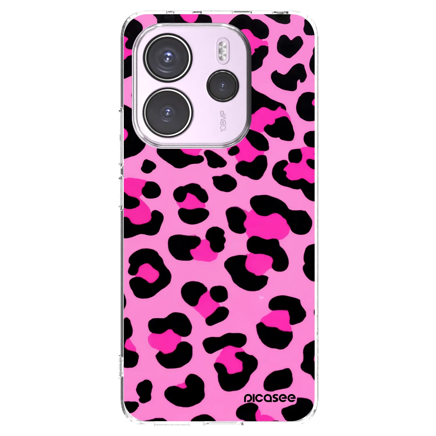 Picasee διαφανής θήκη σιλικόνης Xiaomi Redmi Note 14 4G - Pink Tiger