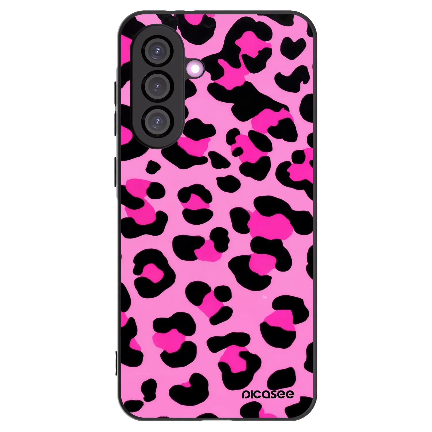Picasee Μαύρη θήκη σιλικόνης για Samsung Galaxy A36 5G - Pink Tiger