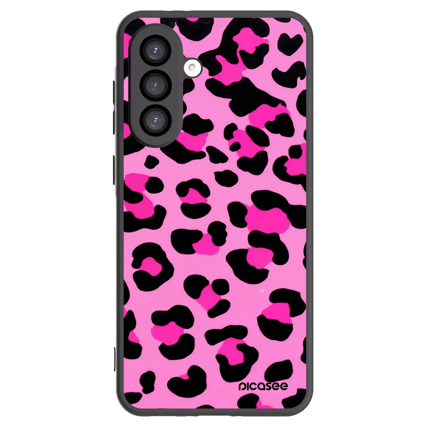 Picasee Μαύρη θήκη σιλικόνης για Samsung Galaxy A26 5G A266B - Pink Tiger