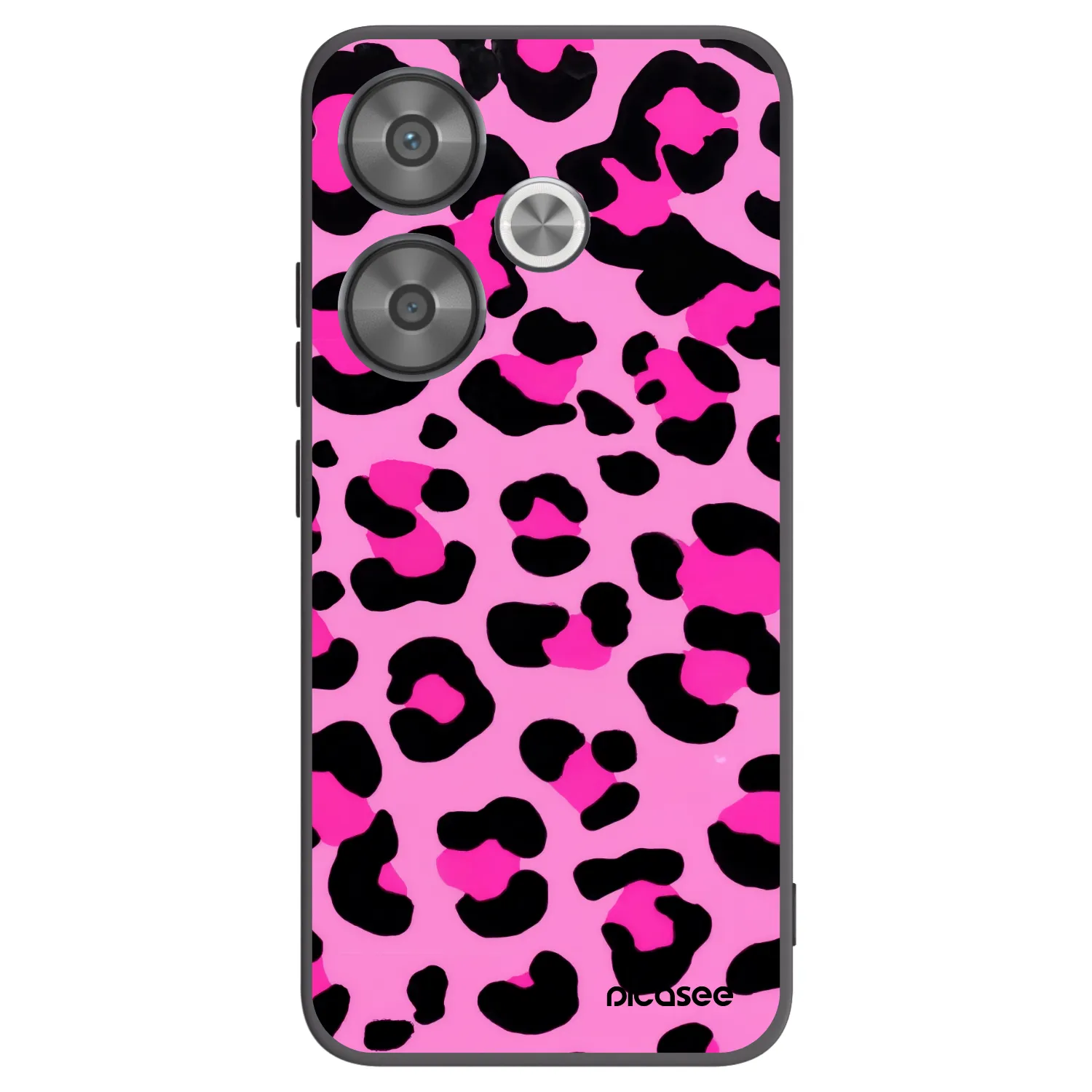 Picasee Μαύρη θήκη σιλικόνης για Xiaomi Poco F6 - Pink Tiger