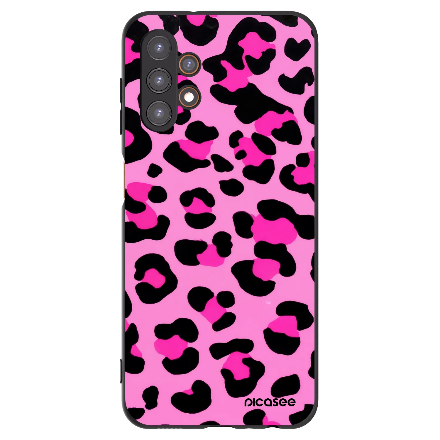 Picasee Μαύρη θήκη σιλικόνης για Samsung Galaxy A13 5G - Pink Tiger