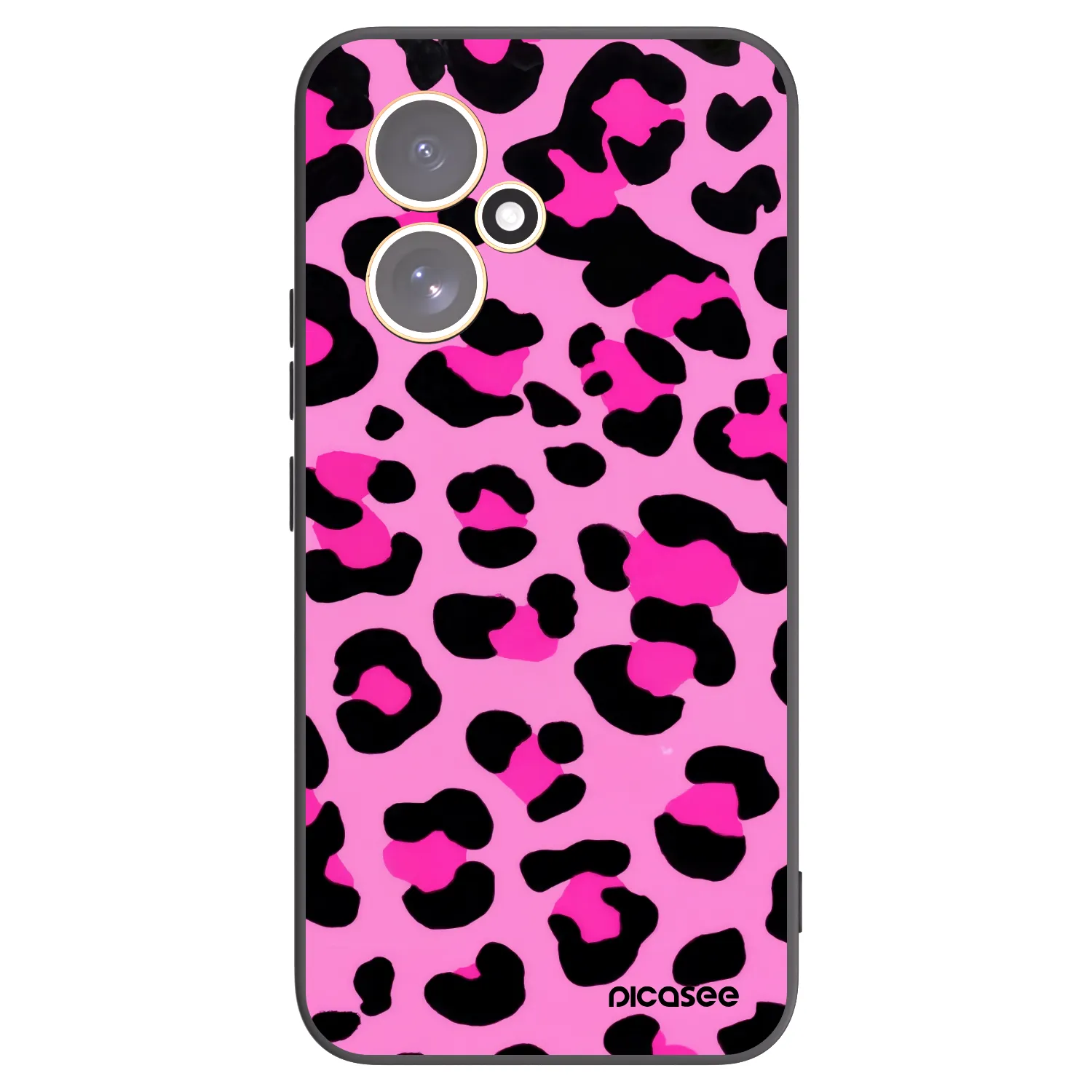 Picasee Μαύρη θήκη σιλικόνης για Honor 400 5G - Pink Tiger