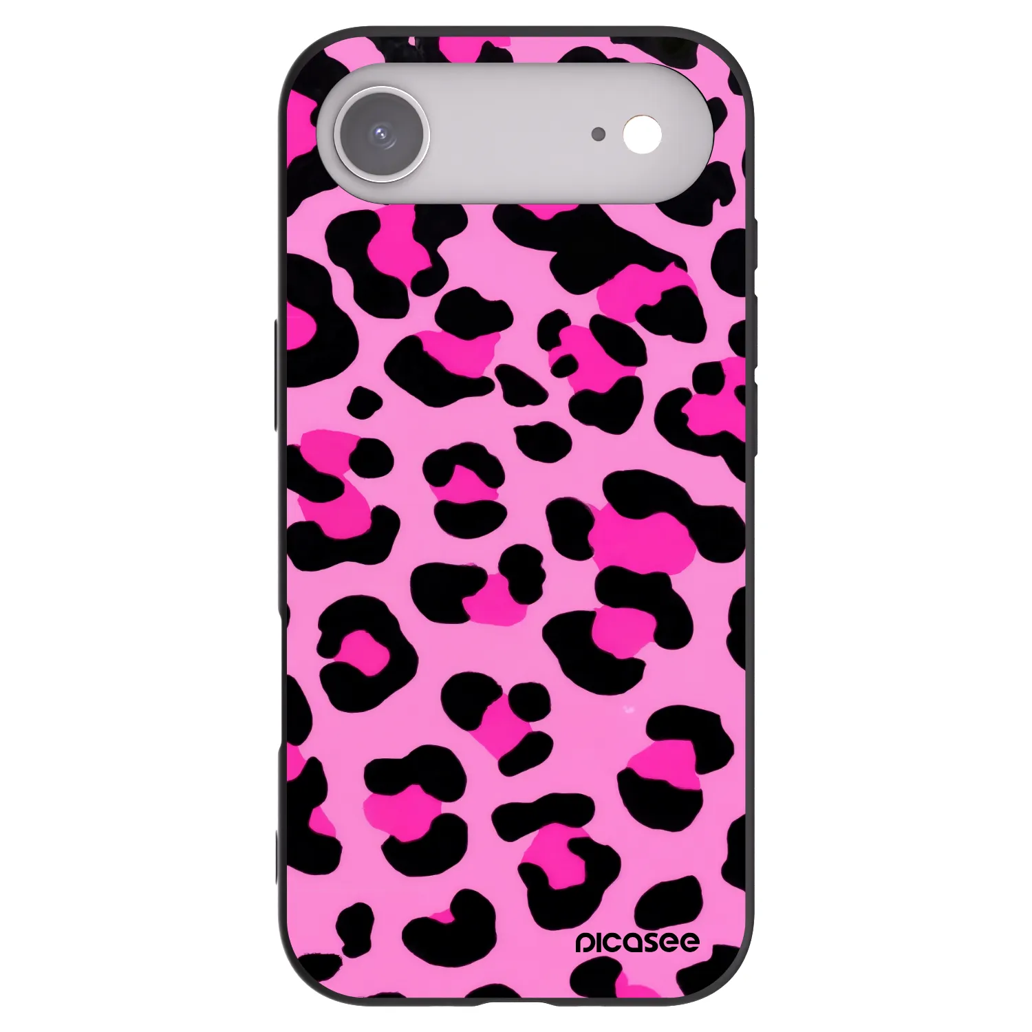 Picasee Μαύρη θήκη σιλικόνης για Apple iPhone Air - Pink Tiger
