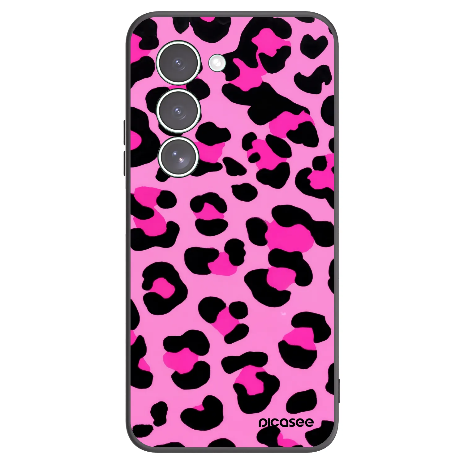 Picasee Μαύρη θήκη σιλικόνης για Xiaomi Redmi 15 5G - Pink Tiger