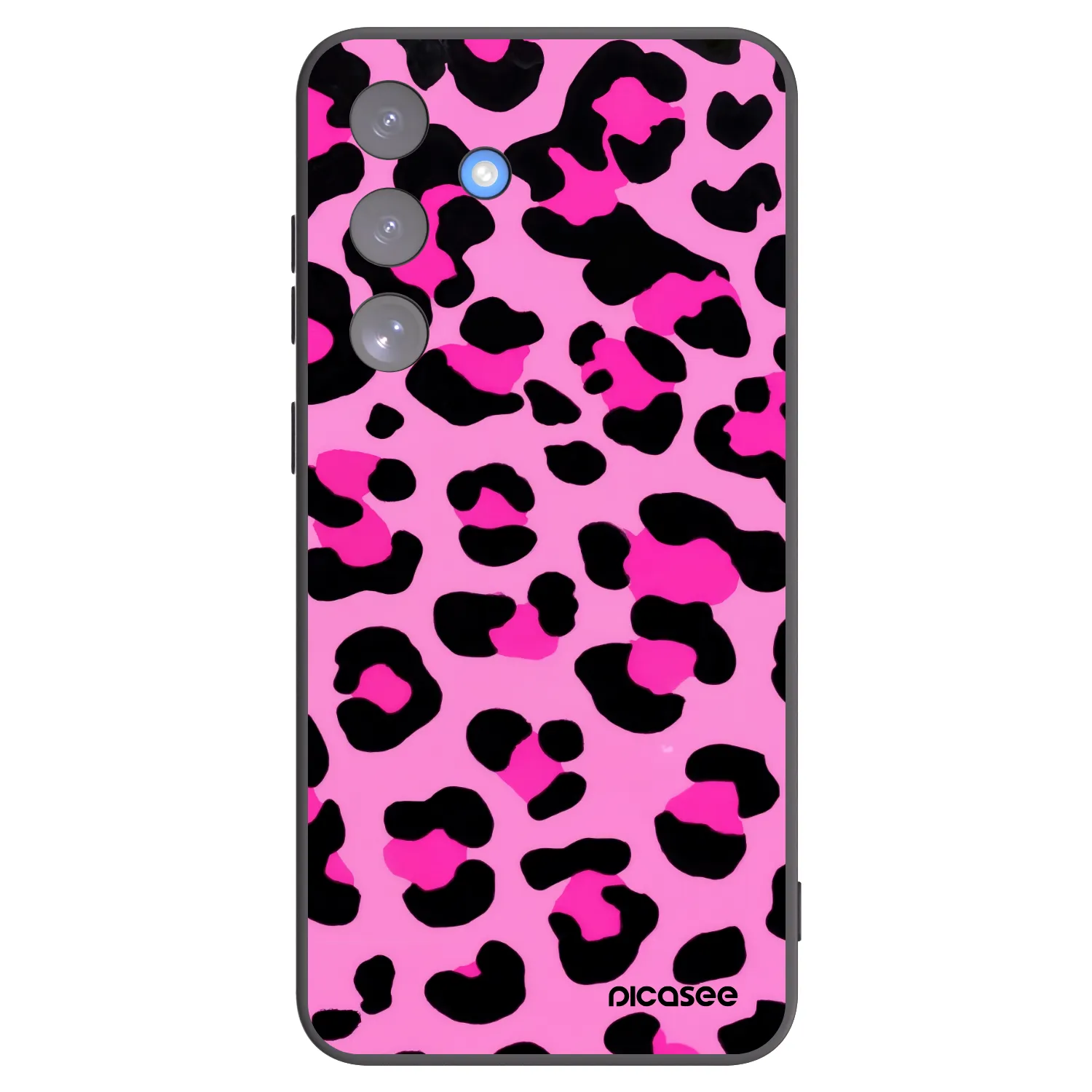 Picasee Μαύρη θήκη σιλικόνης για Samsung Galaxy S25 FE 5G - Pink Tiger