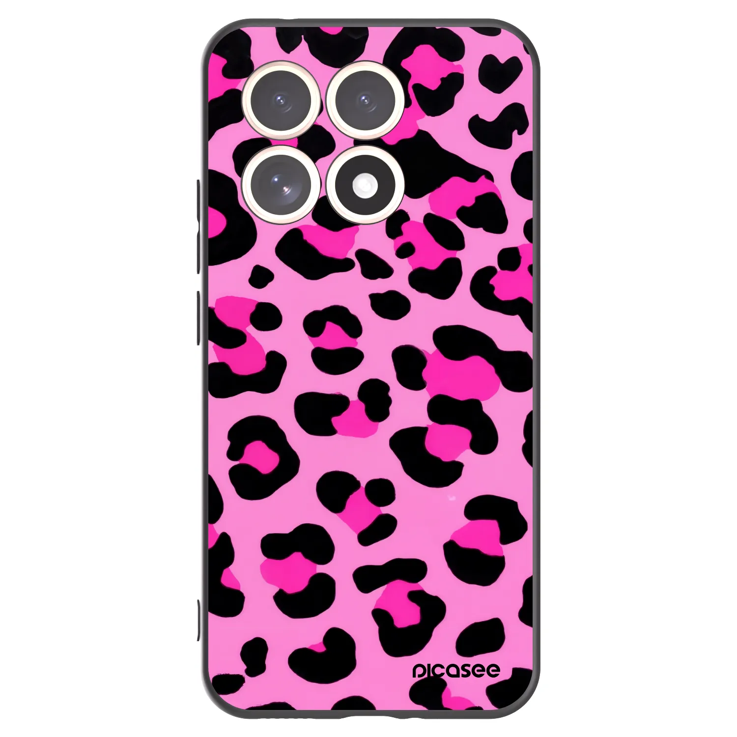 Picasee Μαύρη θήκη σιλικόνης για Xiaomi 15T - Pink Tiger