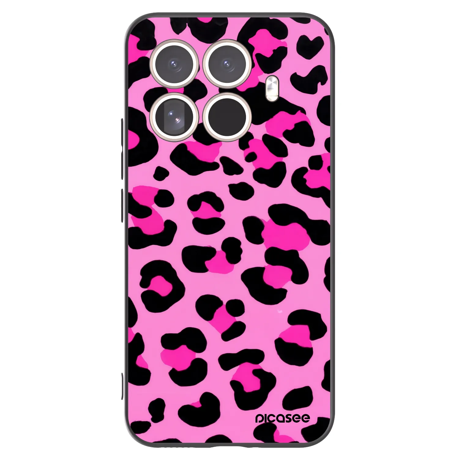 Picasee Μαύρη θήκη σιλικόνης για Xiaomi 15T Pro - Pink Tiger