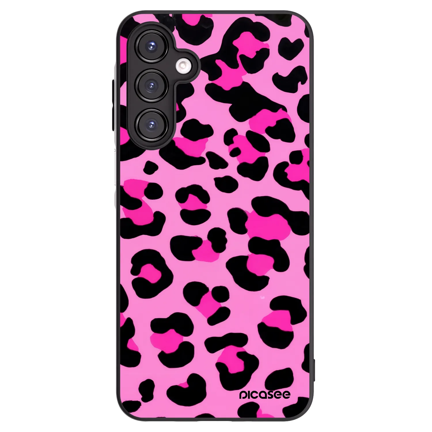 Picasee Μαύρη θήκη σιλικόνης για Samsung Galaxy A16 4G - Pink Tiger