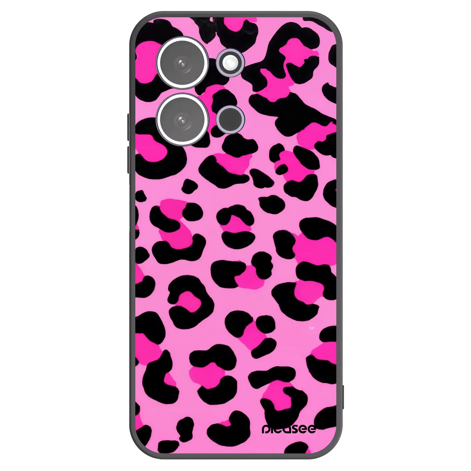 Picasee Μαύρη θήκη σιλικόνης για Xiaomi Redmi 15C 5G - Pink Tiger