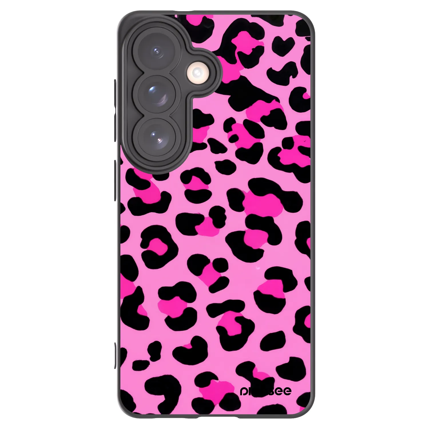 Picasee Μαύρη θήκη σιλικόνης για Samsung Galaxy S26 - Pink Tiger