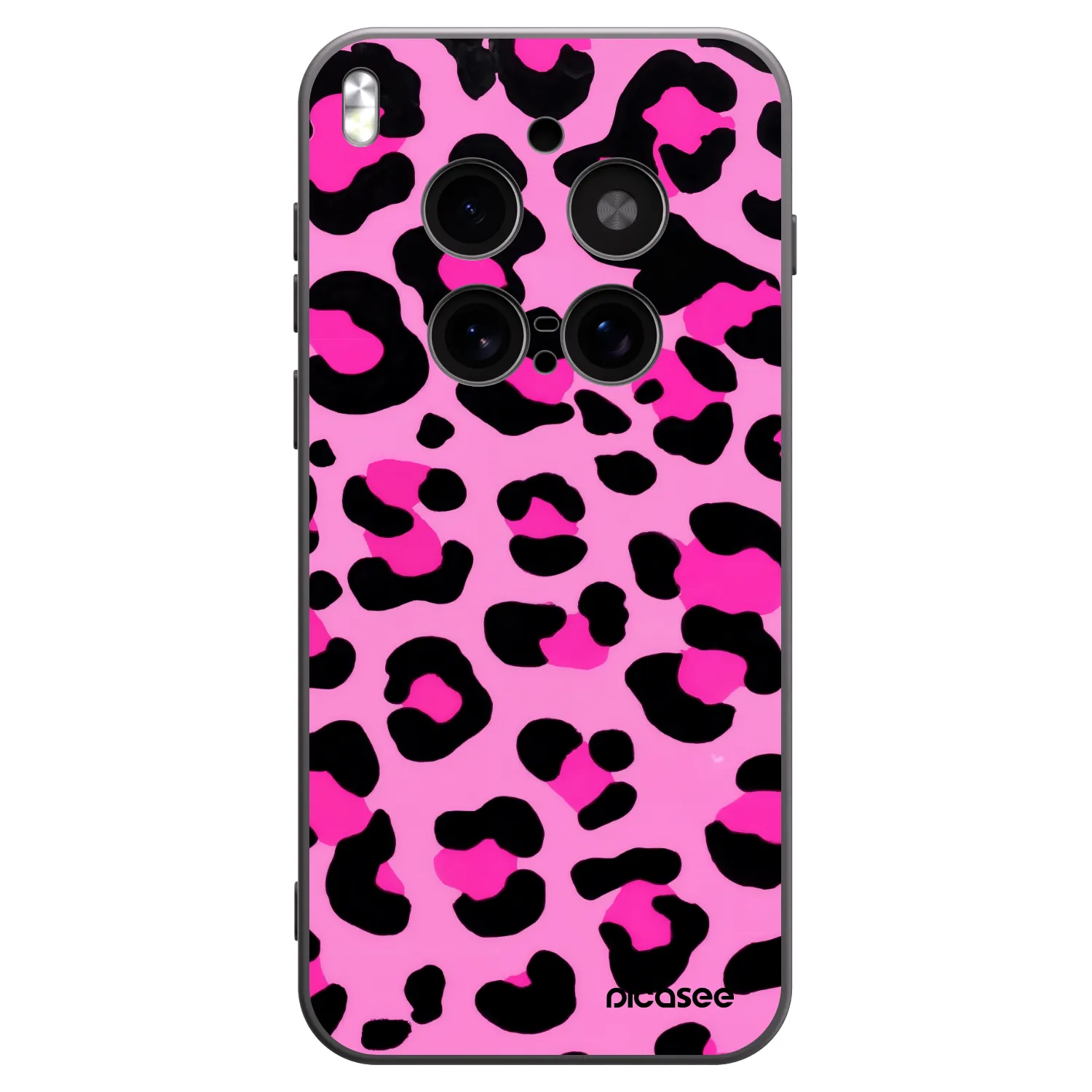 Picasee Μαύρη θήκη σιλικόνης για Vivo X300 Pro - Pink Tiger