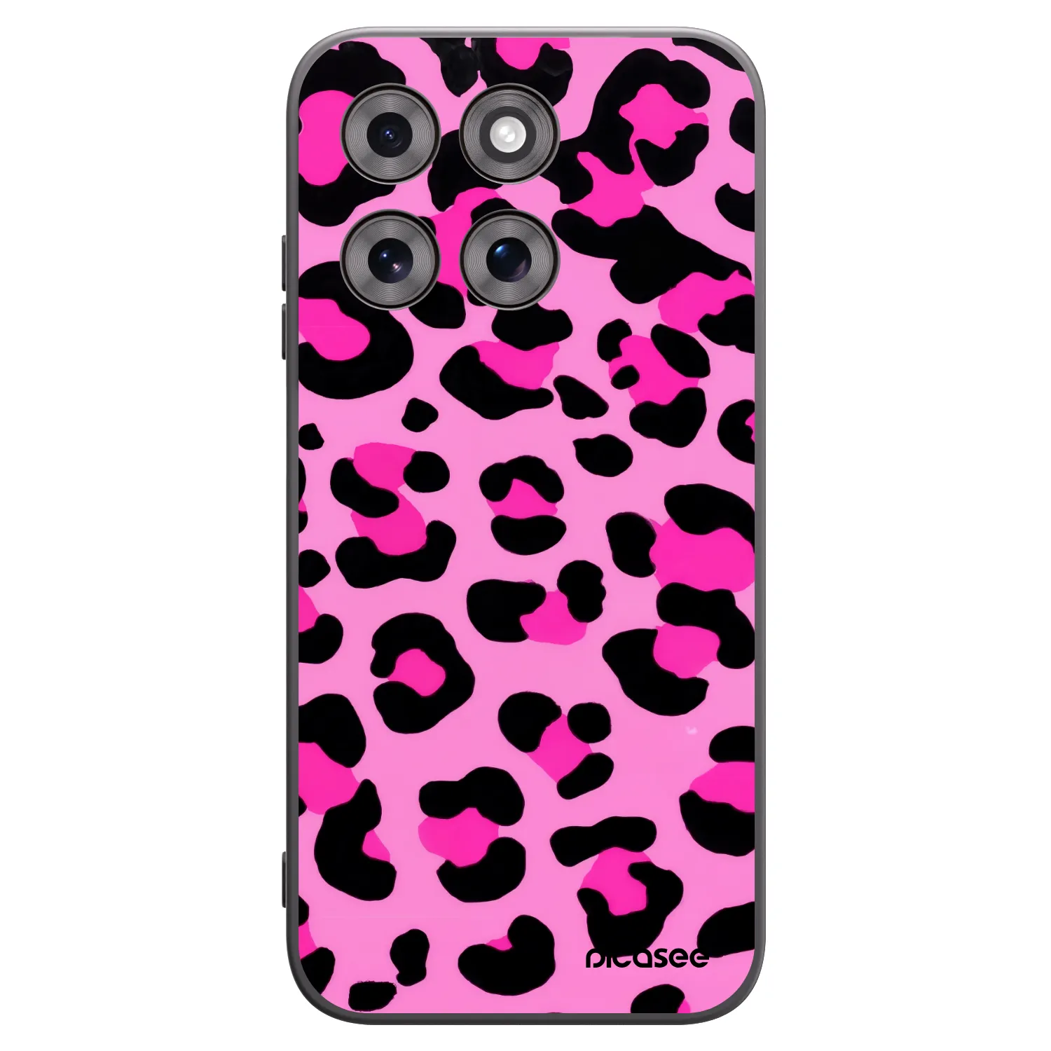 Picasee Μαύρη θήκη σιλικόνης για Motorola Moto G77 - Pink Tiger