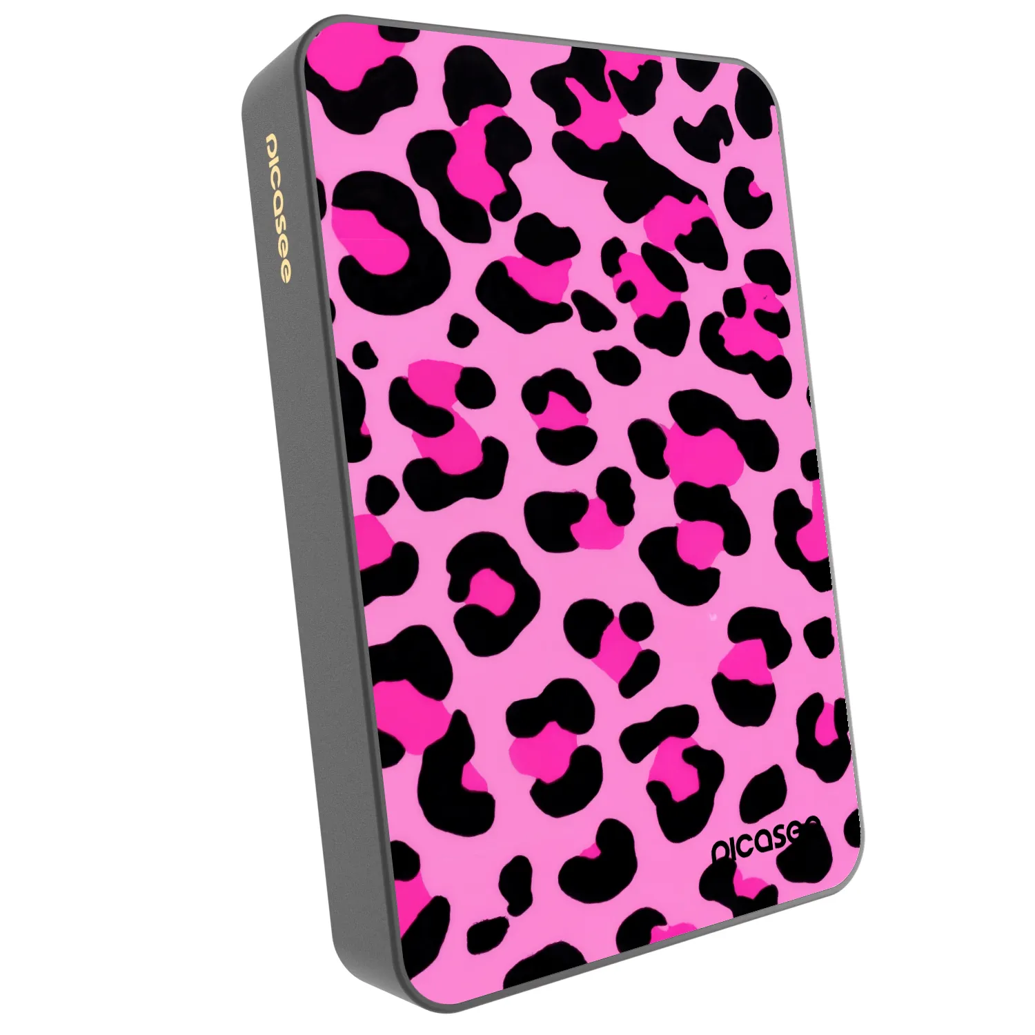 Picasee Powerbank με MagSafe 10 000 mAh Γκρί - Pink Tiger