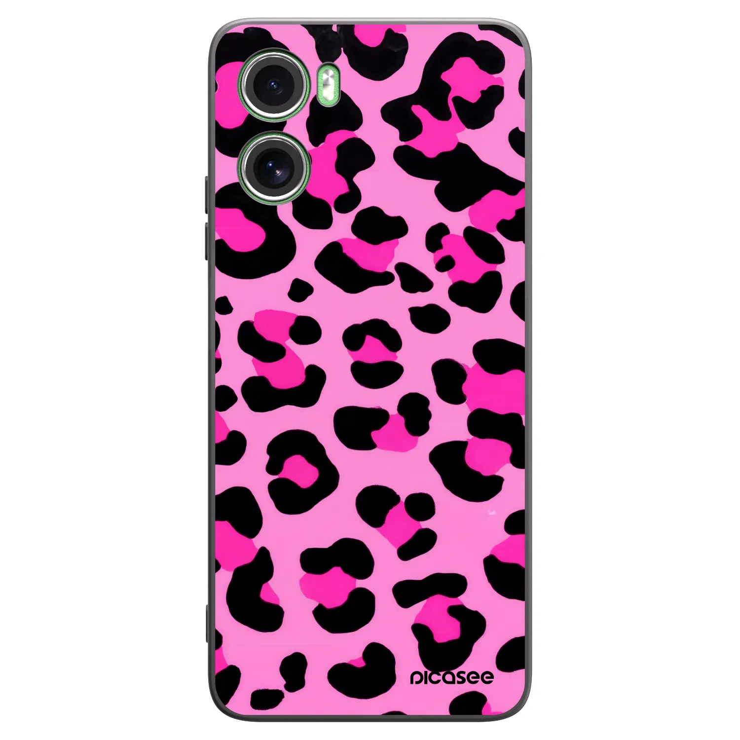 Picasee Μαύρη θήκη σιλικόνης για Motorola Moto G06 - Pink Tiger