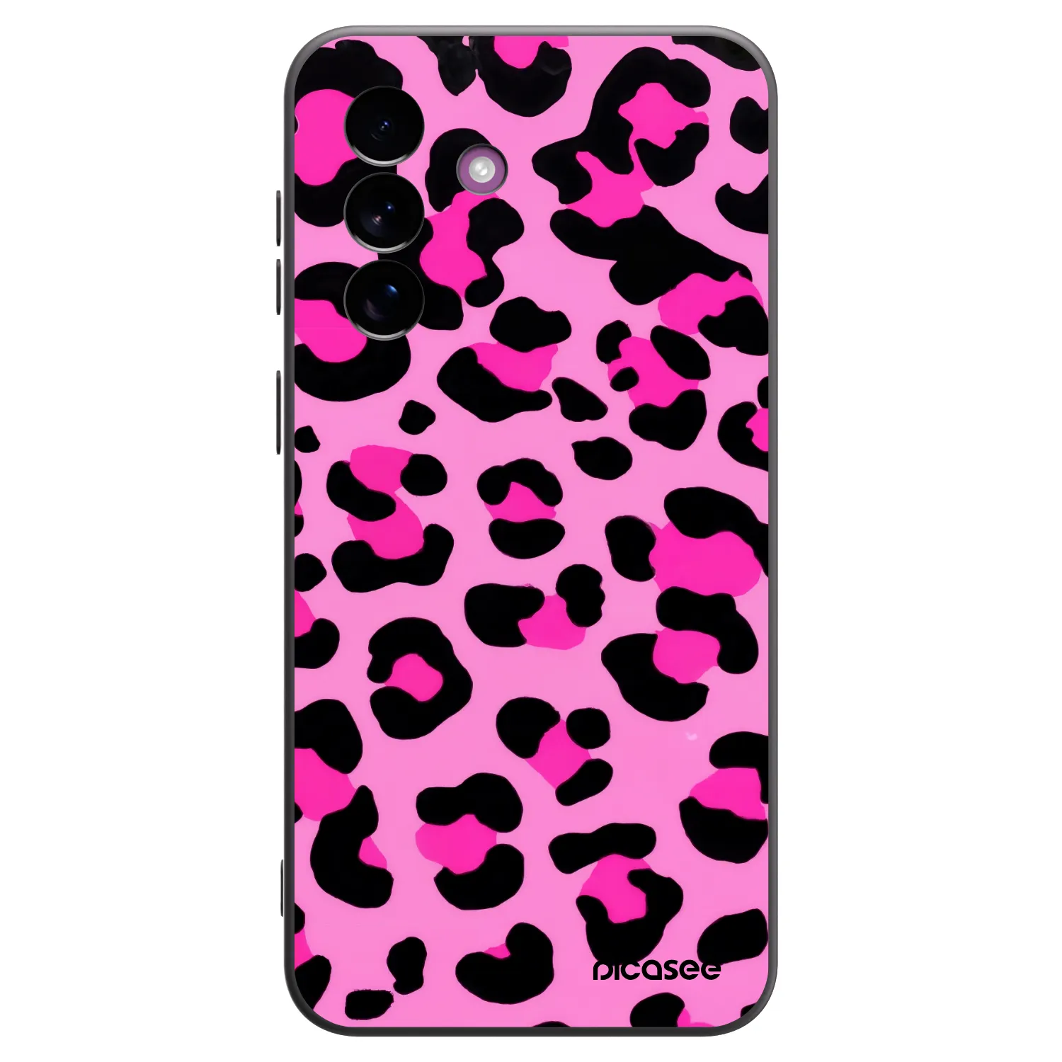 Picasee Μαύρη θήκη σιλικόνης για Samsung Galaxy A37 - Pink Tiger