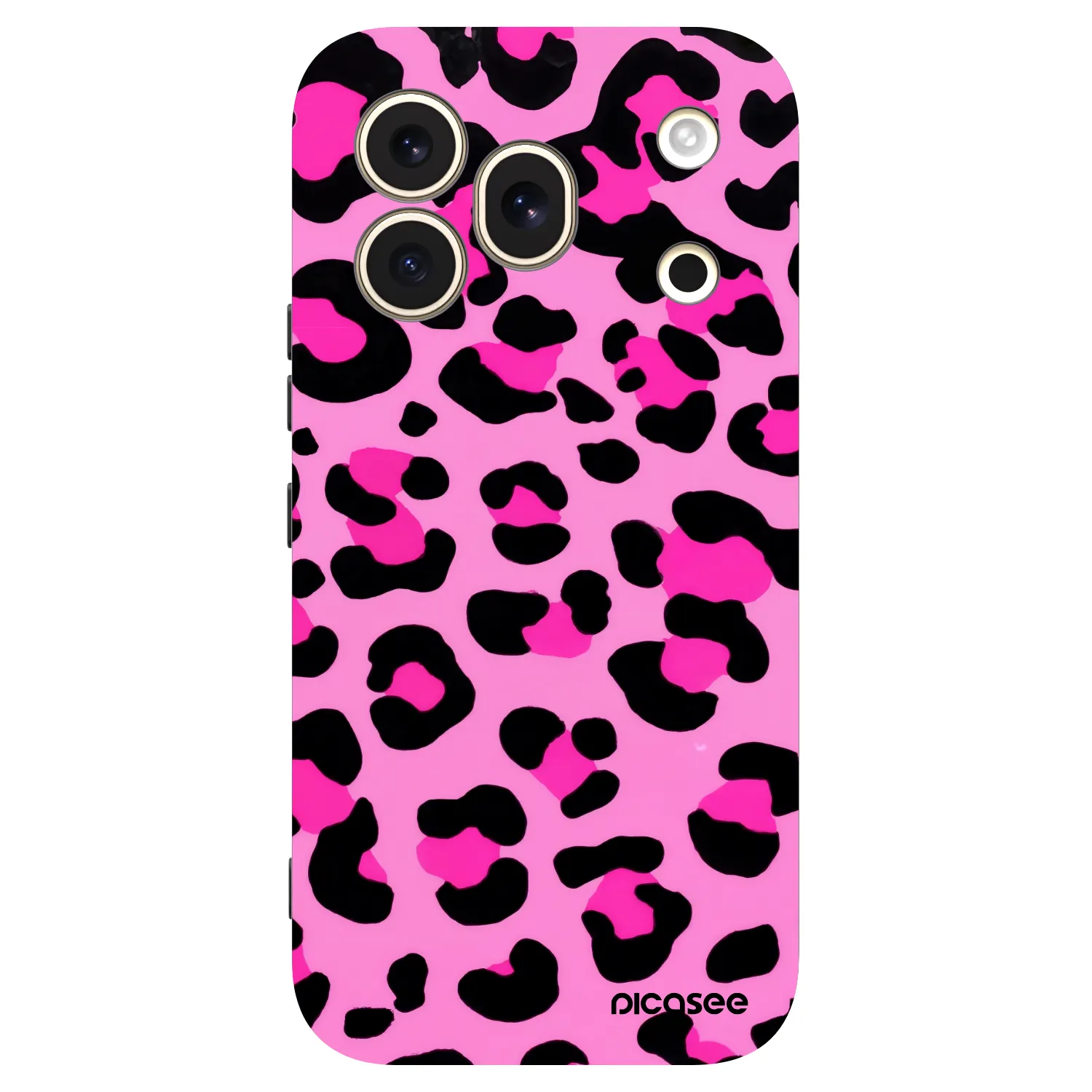 Picasee Μαύρη θήκη σιλικόνης για Honor 600 Pro - Pink Tiger