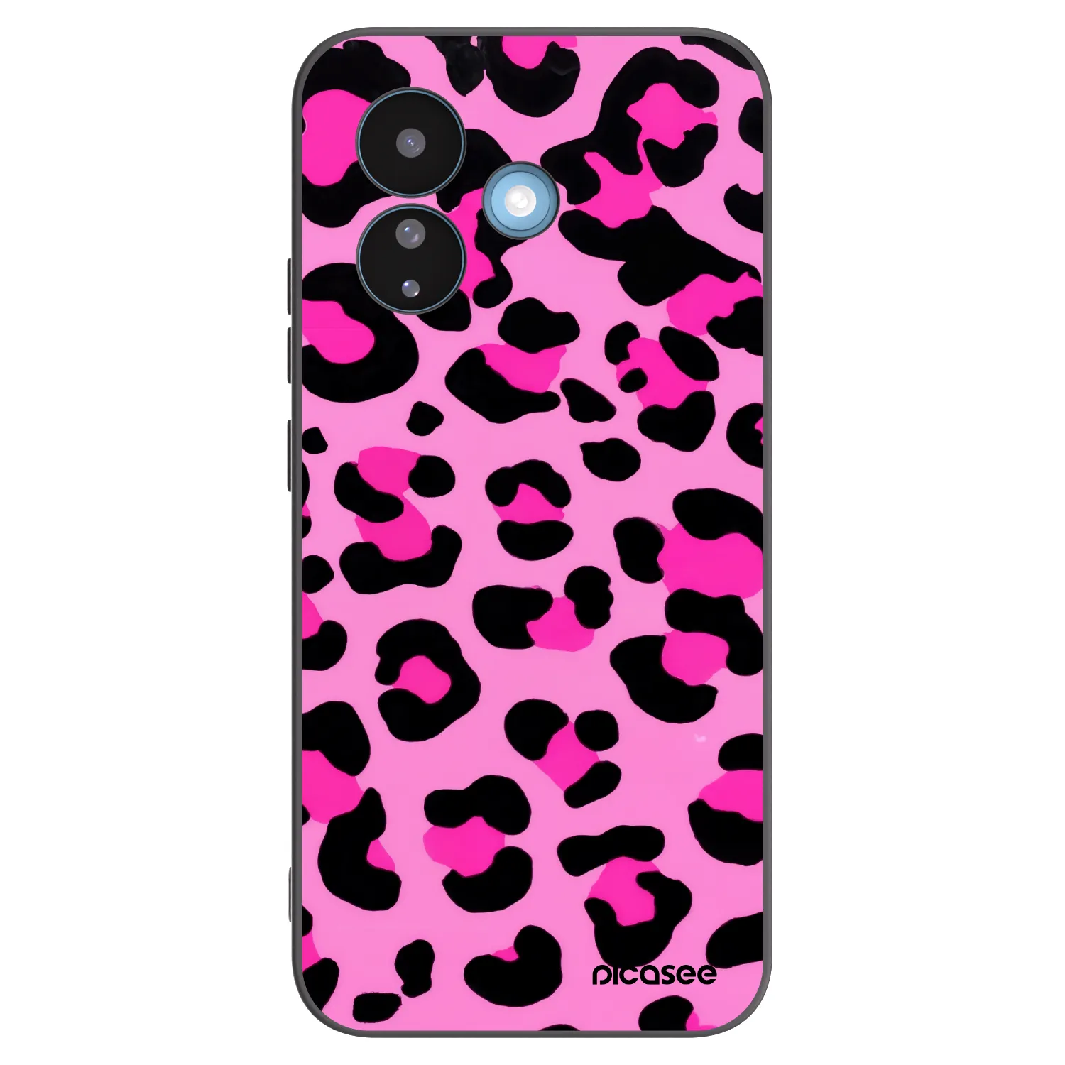 Picasee Μαύρη θήκη σιλικόνης για Xiaomi Redmi Note 17 Pro 5G - Pink Tiger