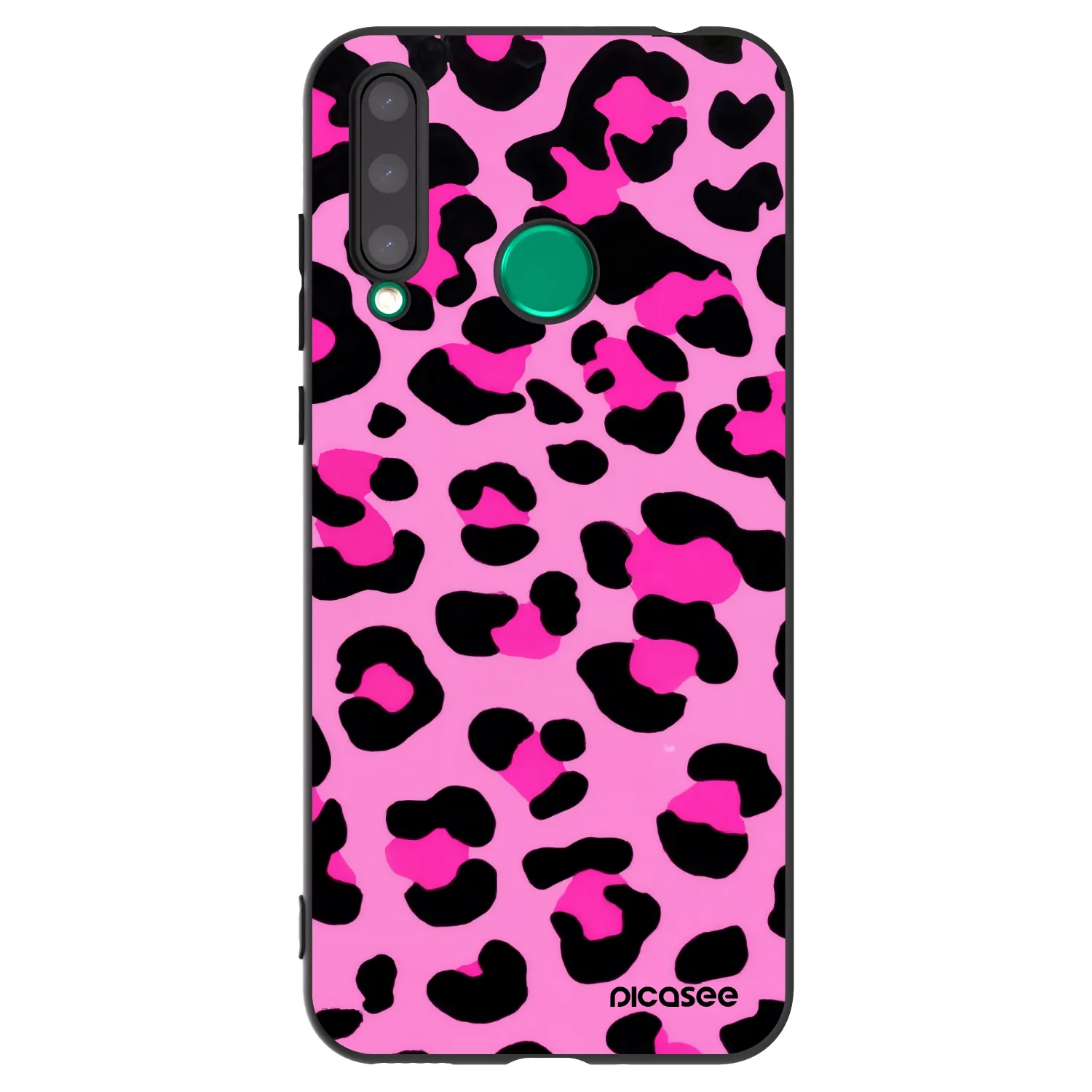 Picasee Μαύρη θήκη σιλικόνης για Honor 20 Lite - Pink Tiger