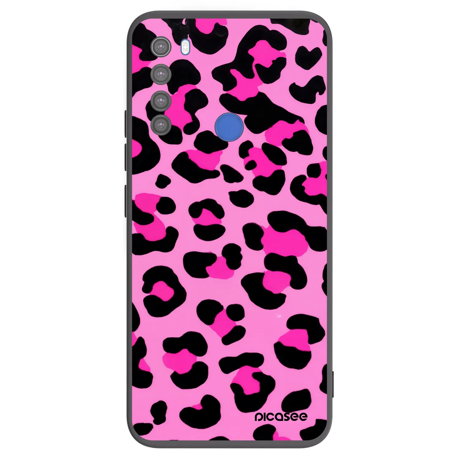 Picasee Μαύρη θήκη σιλικόνης για Xiaomi Redmi Note 8T - Pink Tiger
