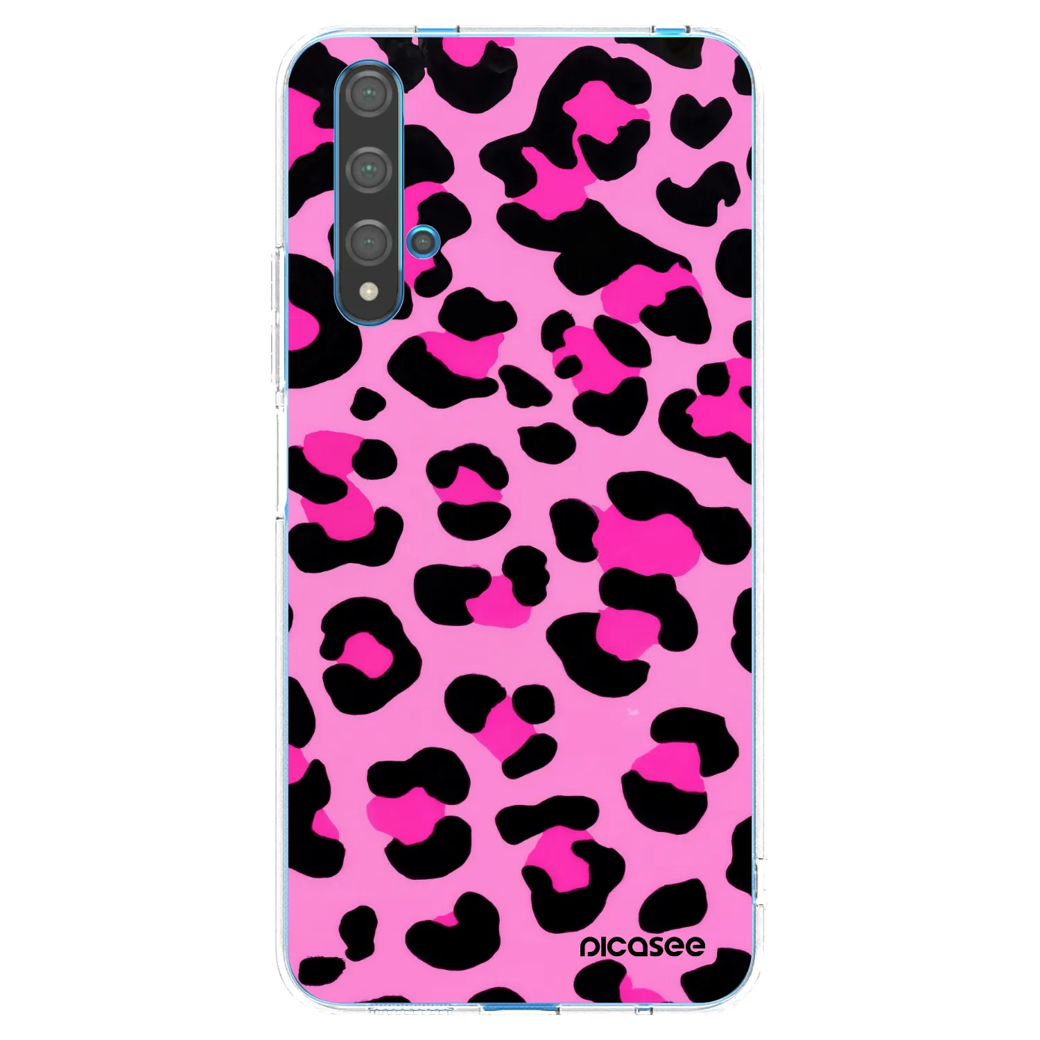 Picasee διαφανής θήκη σιλικόνης Huawei Nova 5T - Pink Tiger