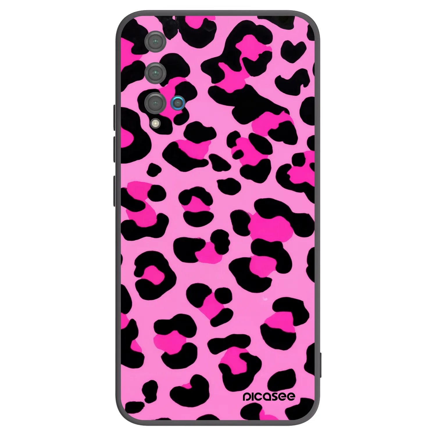 Picasee Μαύρη θήκη σιλικόνης για Huawei Nova 5T - Pink Tiger