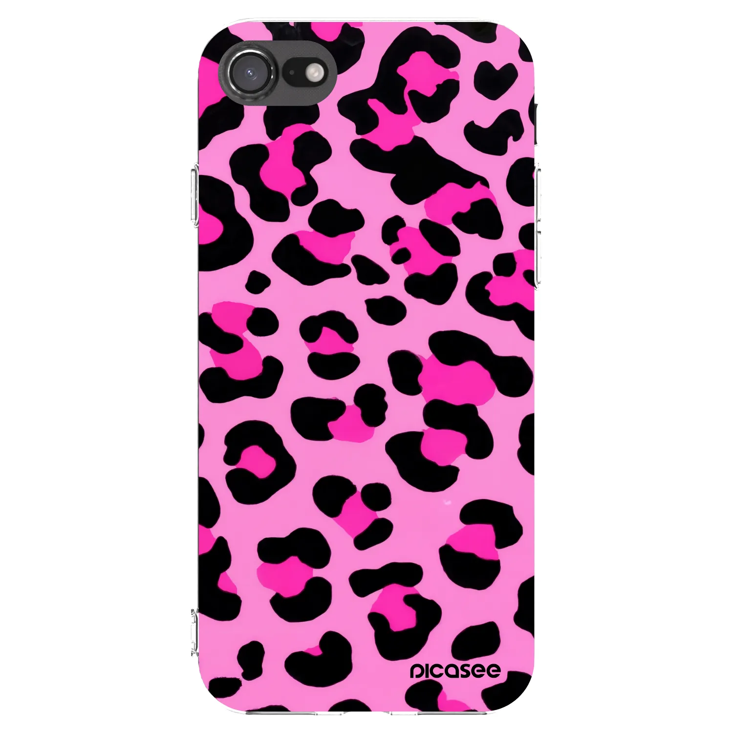 Picasee διαφανής θήκη σιλικόνης Apple iPhone SE 2020 - Pink Tiger