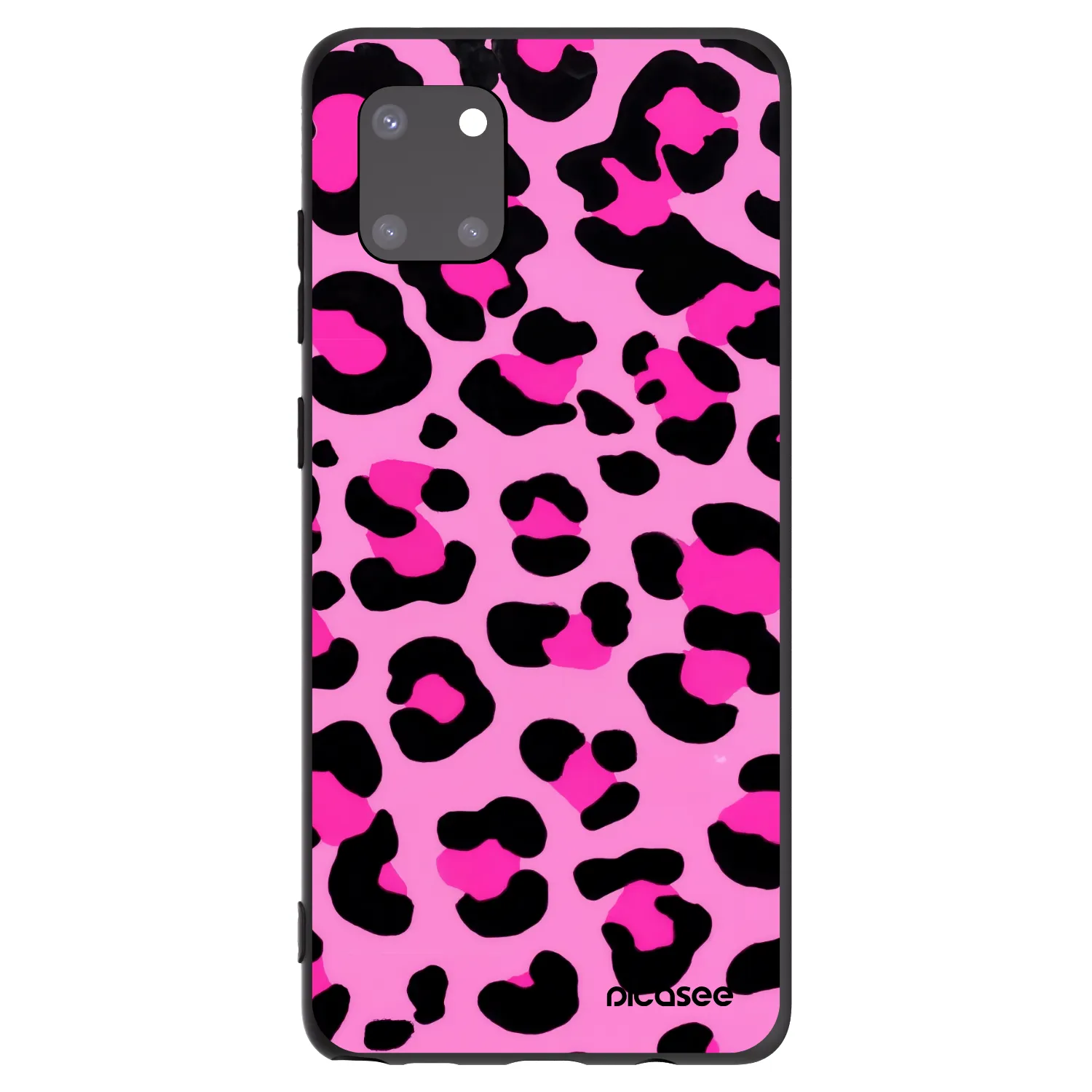 Picasee Μαύρη θήκη σιλικόνης για Samsung Galaxy Note 10 Lite N770F - Pink Tiger