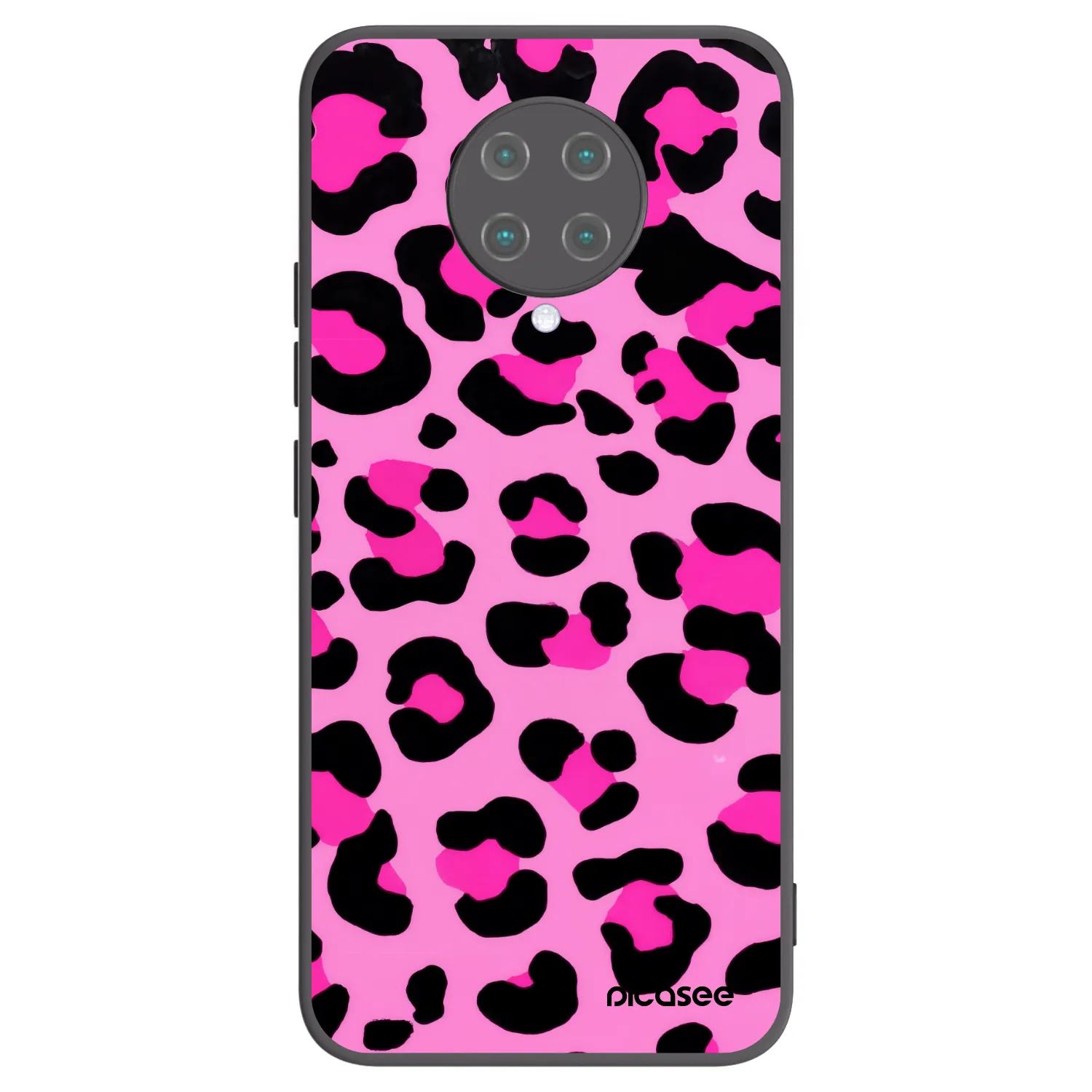 Picasee Μαύρη θήκη σιλικόνης για Xiaomi Poco F2 Pro - Pink Tiger