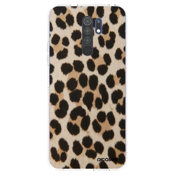 Picasee διαφανής θήκη σιλικόνης Xiaomi Redmi 9 - Brown Tiger