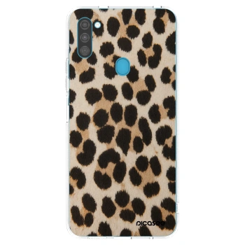 Picasee διαφανής θήκη σιλικόνης Samsung Galaxy M11 - Brown Tiger