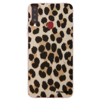 Picasee διαφανής θήκη σιλικόνης Samsung Galaxy A20s - Brown Tiger