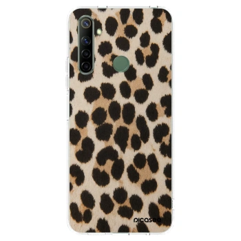 Picasee διαφανής θήκη σιλικόνης Realme 6i - Brown Tiger