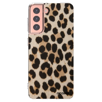 Picasee διαφανής θήκη σιλικόνης Samsung Galaxy S21 5G G991B - Brown Tiger