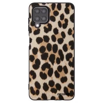 Picasee Μαύρη θήκη σιλικόνης για Samsung Galaxy A12 A125F - Brown Tiger