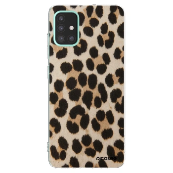 Picasee διαφανής θήκη σιλικόνης Samsung Galaxy M31s - Brown Tiger